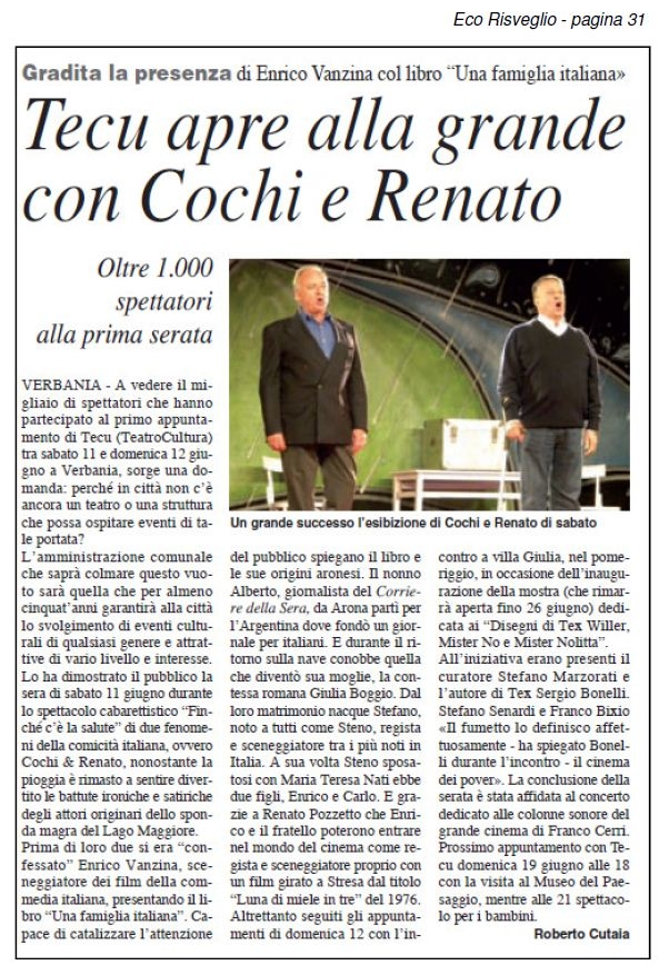 ECO RISVEGLIO   del 15.06.2011