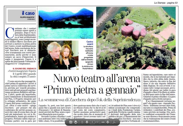 LA STAMPA  del 14.07.2011