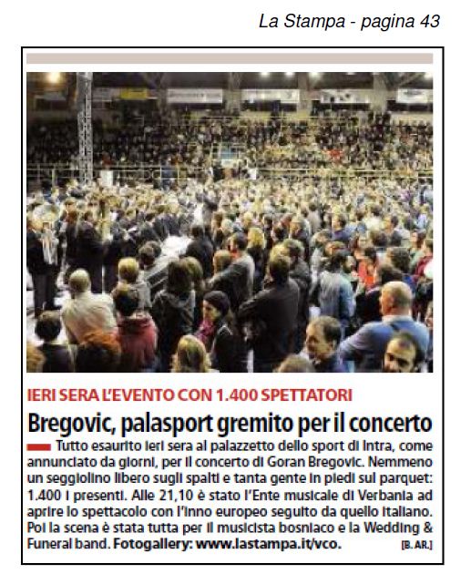 LA STAMPA  del 07.12.2012