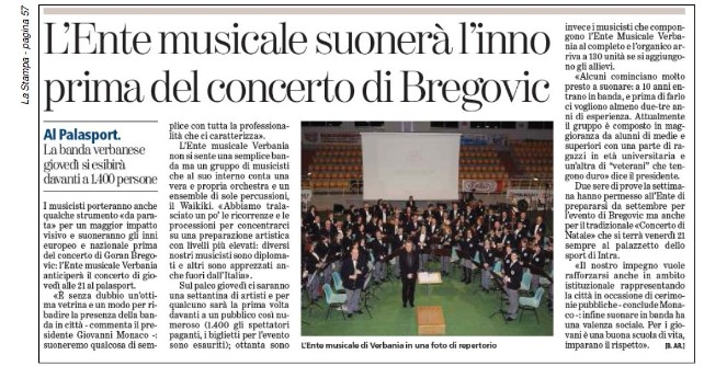 LA STAMPA  del 04.12.2012