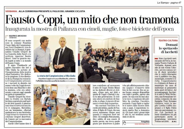 LA STAMPA del 14.07.2012