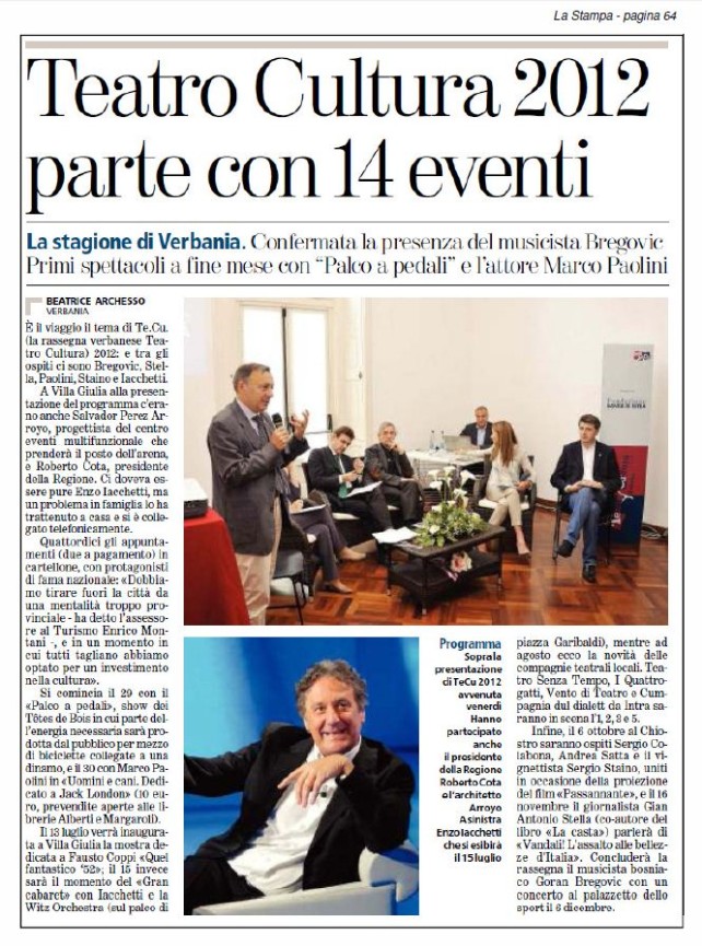 RASSEGNA STAMPA del 3 giugno 2012