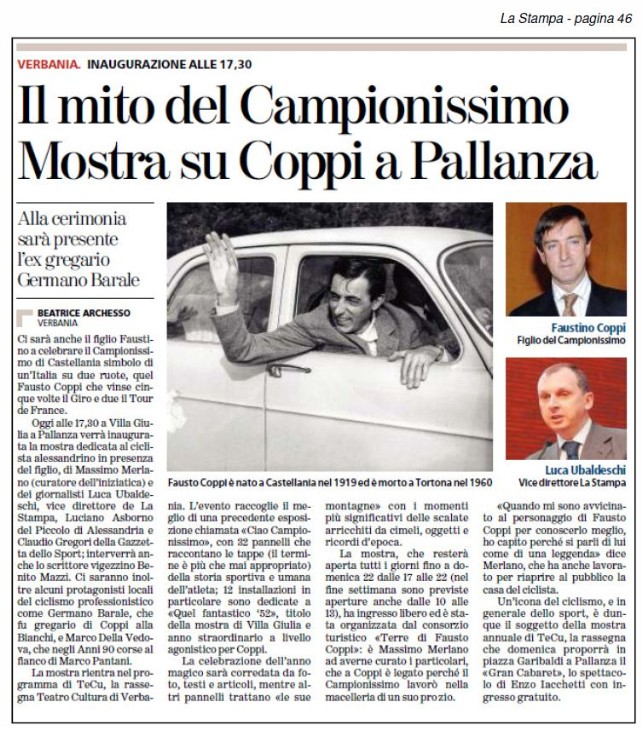 LA STAMPA del 13.07.2012