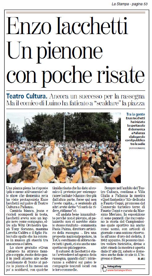 LA STAMPA del 17.07.2012