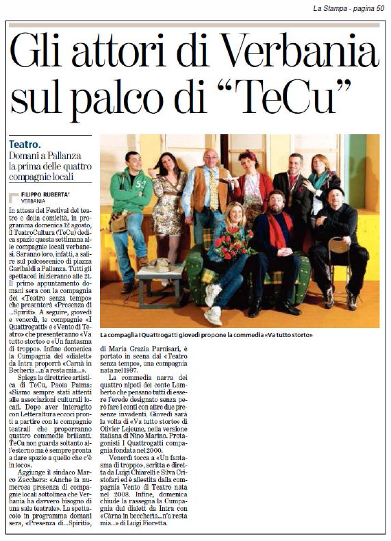 RASSEGNA STAMPA del 31.07.2012