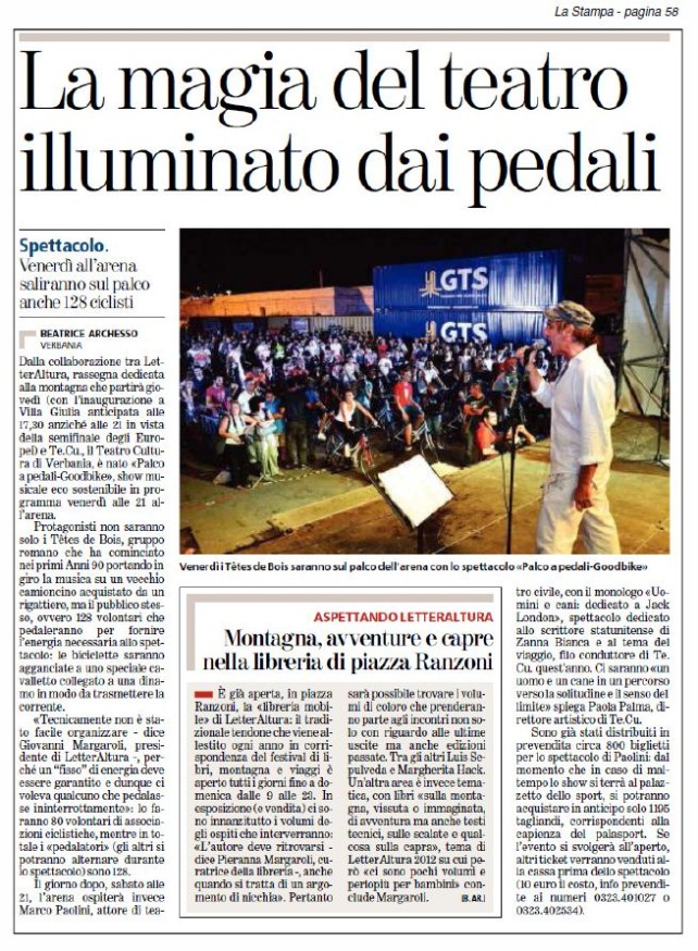 RASSEGNA STAMPA del 26  giugno 2012