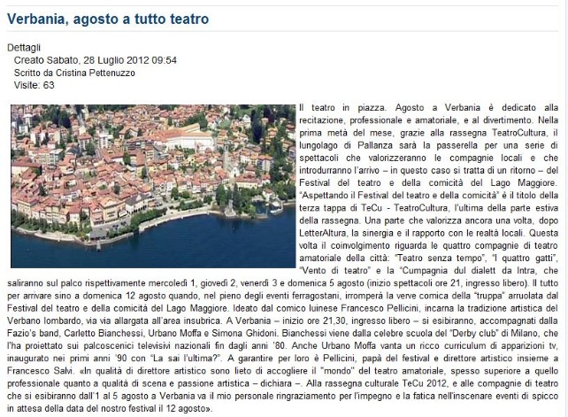 VCO AZZURRA   del 28.07.2012